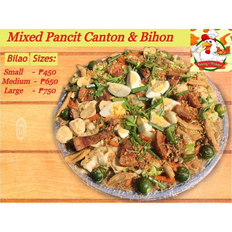 pancit bihon bilao