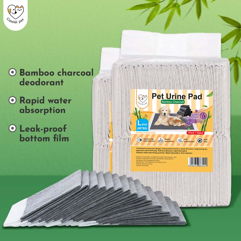 Cassiel Pet Charcoal Dog Cat Wee Wee Pad Training Urine Pad Toilet Pad ...