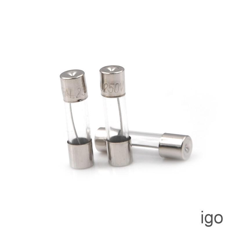 JmkE 100Pcs/Box 5*20mm 15A 250V Fuses 15 Amp Glass Tube FastBlow Fuse