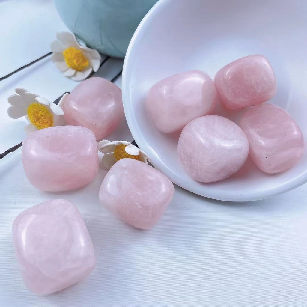Rosenquarz Love Crystal Charme – Herz-Anhänger Für Schlüssel, Handy & Tasche