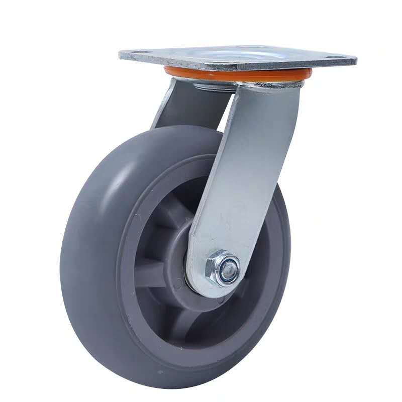 6 Inch Universal Wheel Heavy Duty Caster Silent Rubber Wheel Solid 4 ...