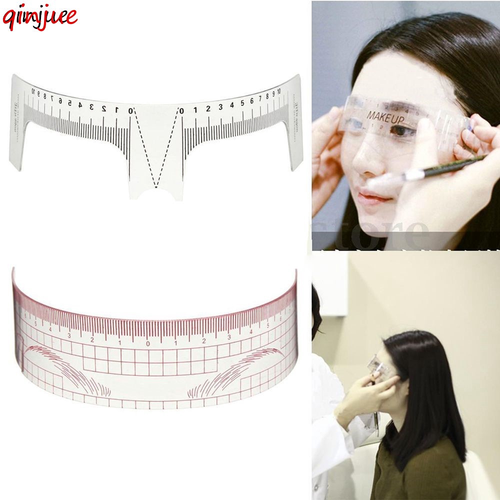 Reusable Semi Permanent Measure Tattoo Ruler Eyebrow Stencil | Shopee ...