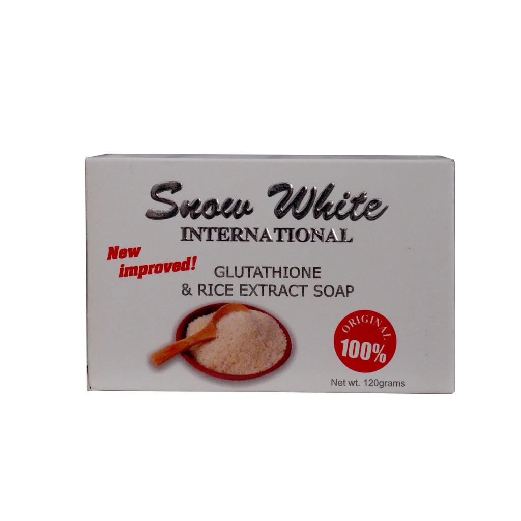 Snow White International Glutathione and Rice Extract Soap 120 grams ...