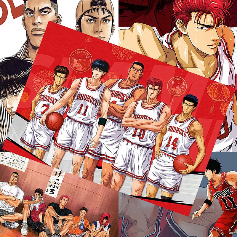 Slam Dunk Poster Hanamichi Sakuragi Rukawa Kaede Cartoon New Anime