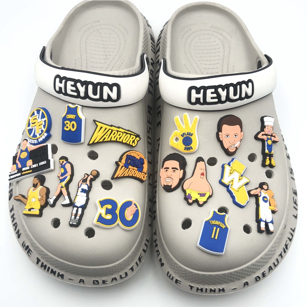 NBA Curry Design Jibbitz for crocs shoes accessories buckle Charms