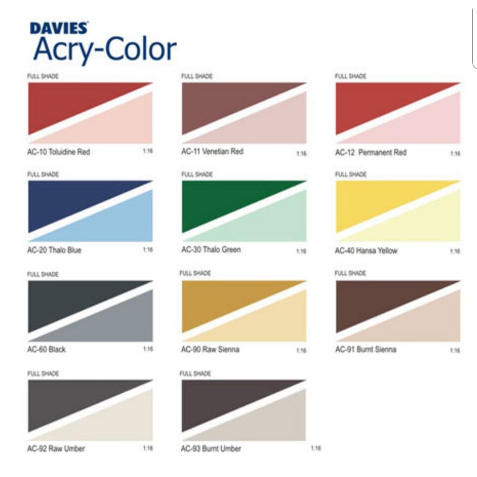 DAVIES Acry color 60ml/1/4liter | Shopee Philippines