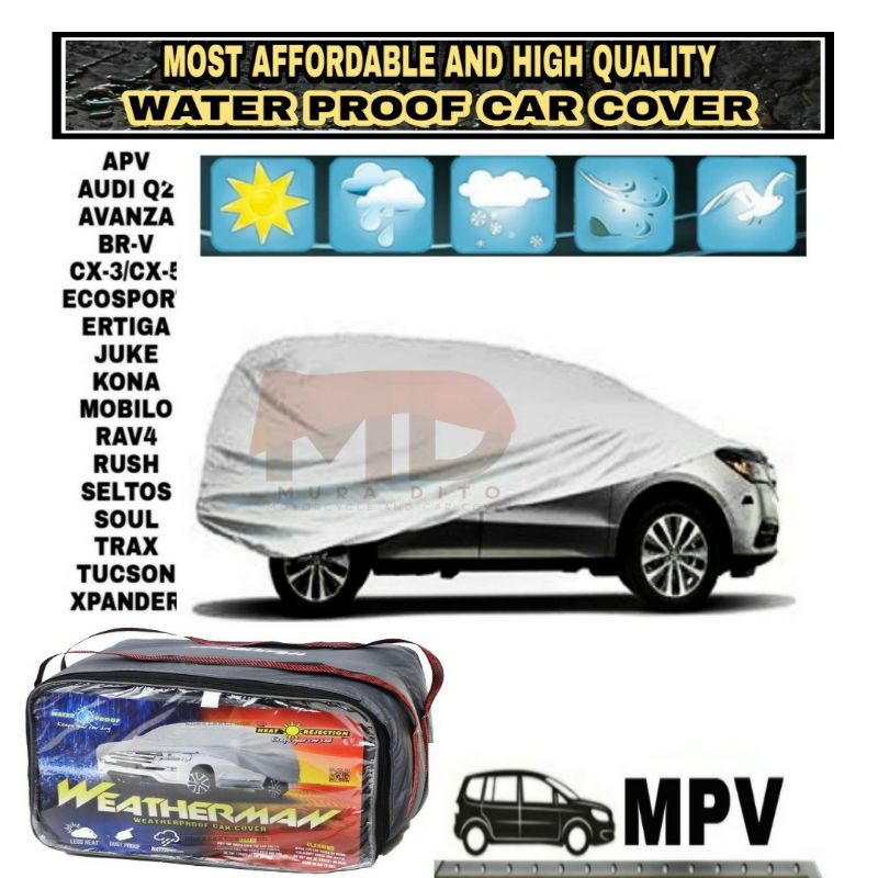 Weatherman car cover (imported) 100 water proof Shopee Philippines