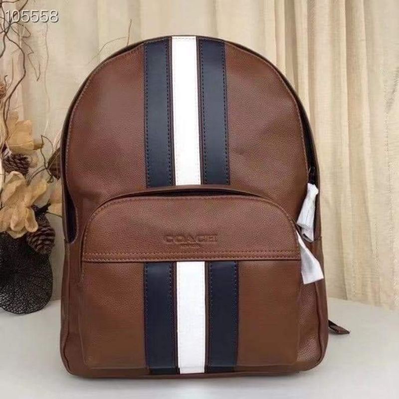 Coach West Backpack With Varsity Stripe Shopee Philippines