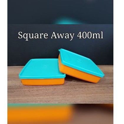 Tupperware Square Away 400ml (1) 13.8cm(L) x 12.9cm(w) x 3.9cm(H ...