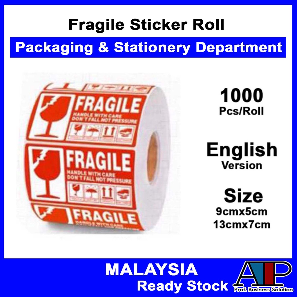Packaging 1000pcs Fragile Sticker Rolls Fragile Label Warning Label ...
