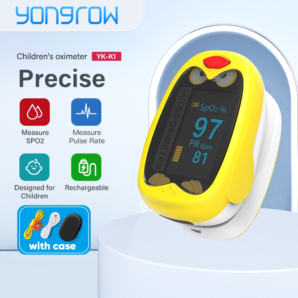 Yongrow Rechargeable Fingertip Pulse Oximeter Blood Oxygen Saturation ...