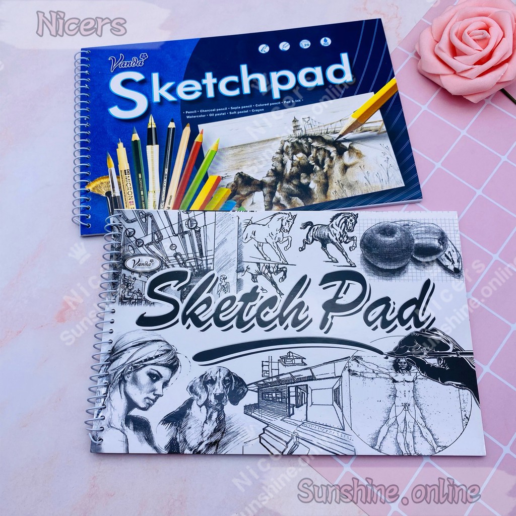 Drawing pad VANDA Sketch pad W/spiral 20sheets /small & big Sold