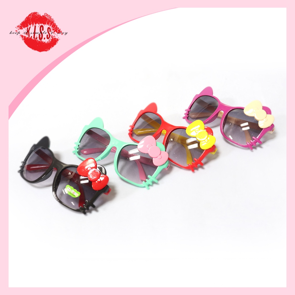 KISS ( 313 ) Kids Sun Glasses w/ Hello Kitty Design ( Assorted Colors ...