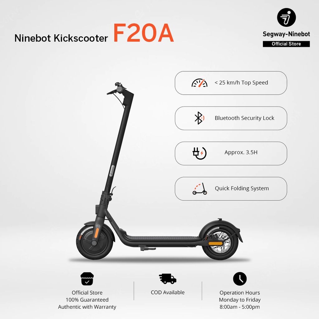 SEGWAY Ninebot Kickscooter F20a | Shopee Philippines