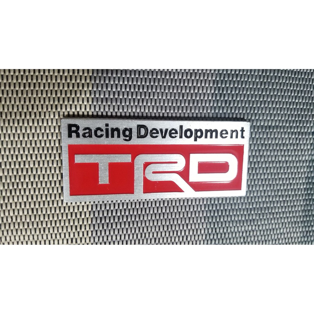 Racing Development TRD Rectangular Aluminum Emblem | Shopee Philippines
