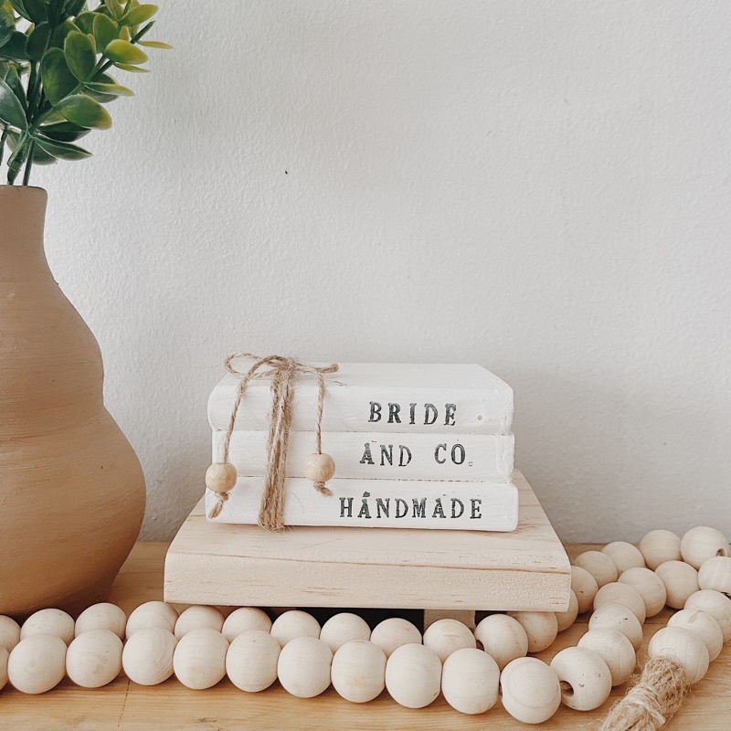 Wooden Mini Book Stack (Maggie) | Shopee Philippines