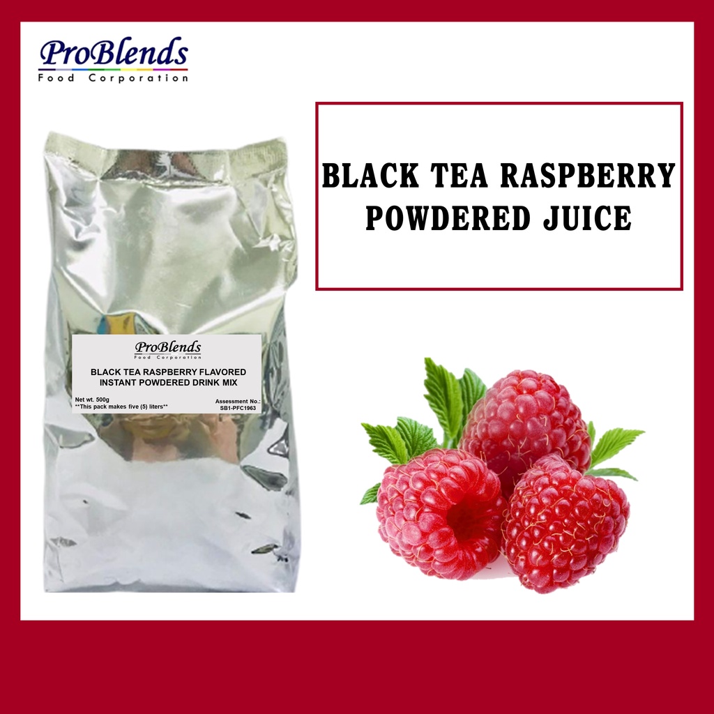 Black Tea Raspberry Flavored Instant Powdered Drink Mix | 500g | 300g ...