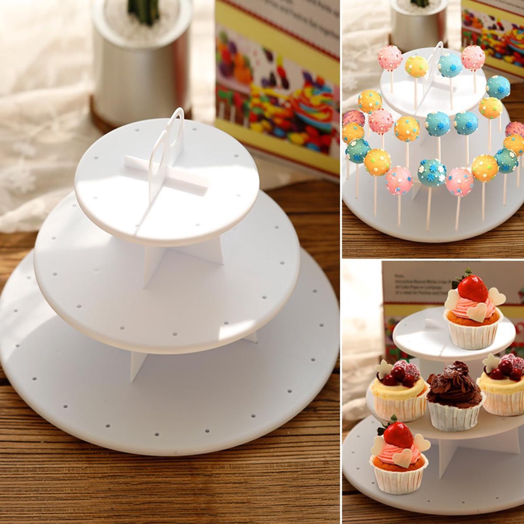 Sweet Creation Cake Pop Cupcake Stand 3 Tier Shopee Philippines