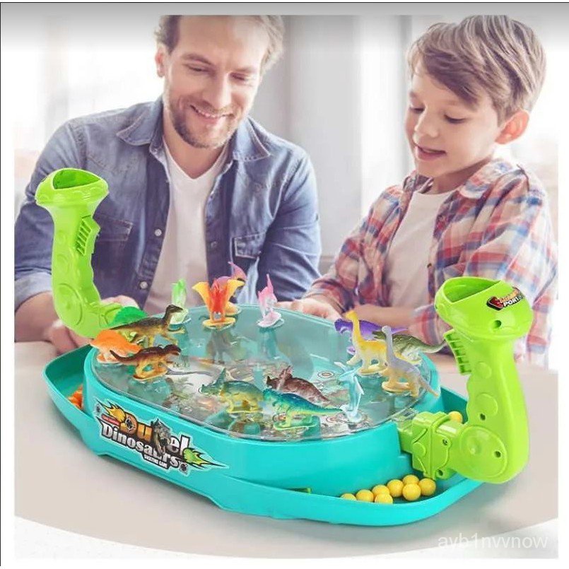 Kids Battle Game Children Dinosaur Marbles Toy Duel Game 2-player ...