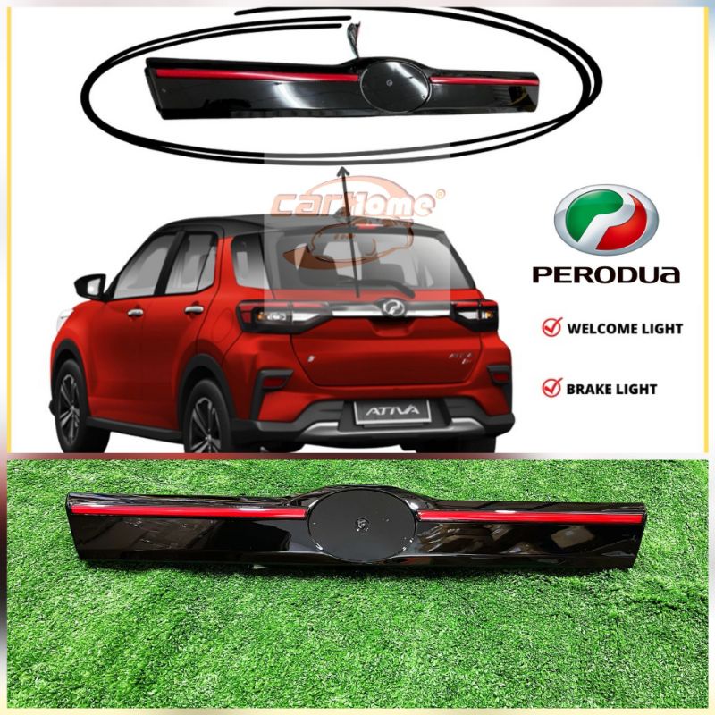 Perodua Ativa LED rear tailgate trunk garnish LED light with running ...
