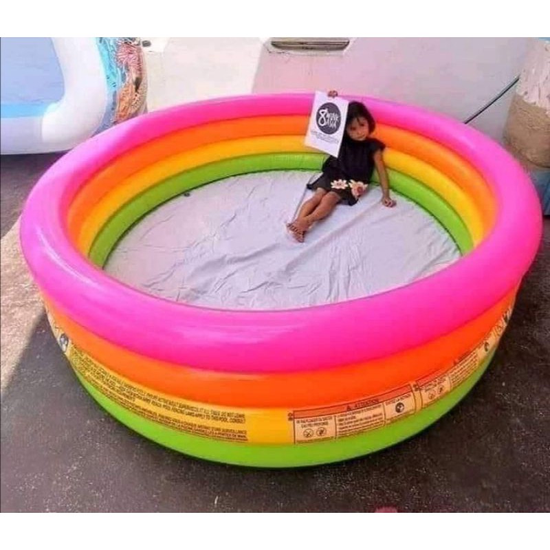 Rainbow store inflatable pool