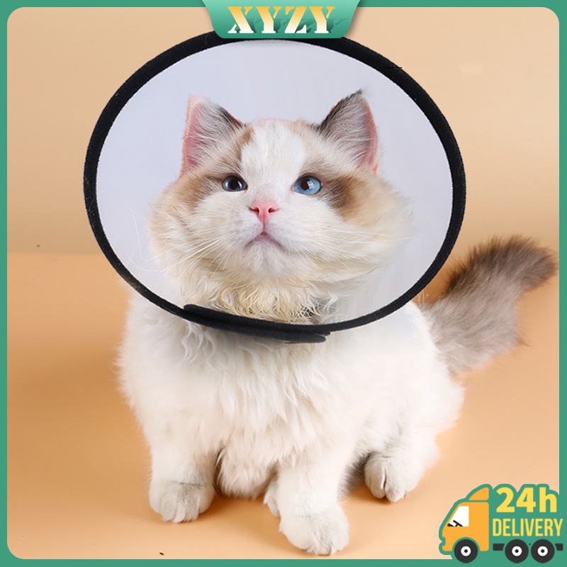 Pet Elizabeth Cone ECollar Cat Dog Pet Headgear Anti Bite E Collar