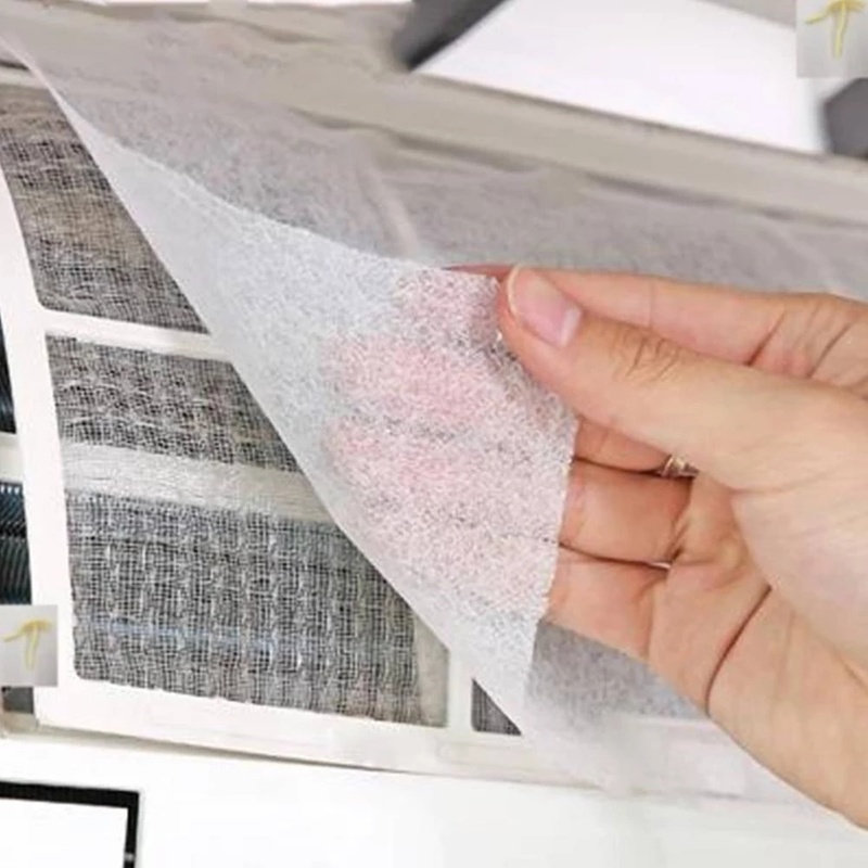 2Pcs Air Conditioner Filter Papers Wind Outlet Dustproof Protection ...