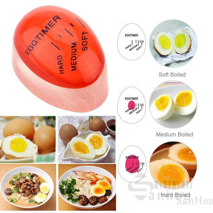 Egg Timer Perfect Boiled Indicator Egg Temperature Measuring Kitchen