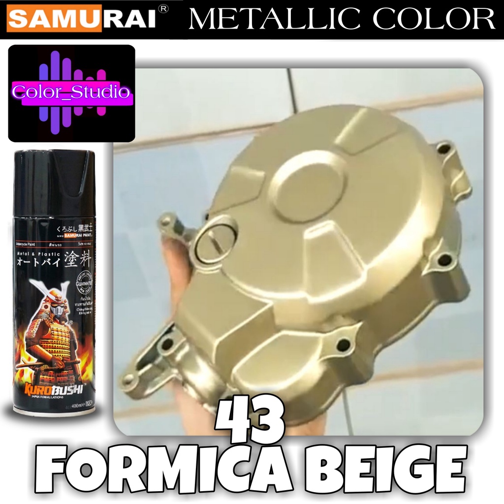 SAMURAI Spray Paint 43 Formica Beige Metallic Color - COD | Shopee ...