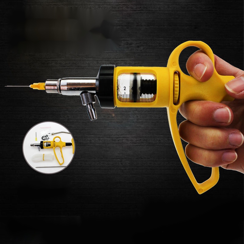 thumbnail image 2 of Adjustable Continuous Syringe Animal Injector Drench Gun Chicken Duck Pig Cow 2 of 4