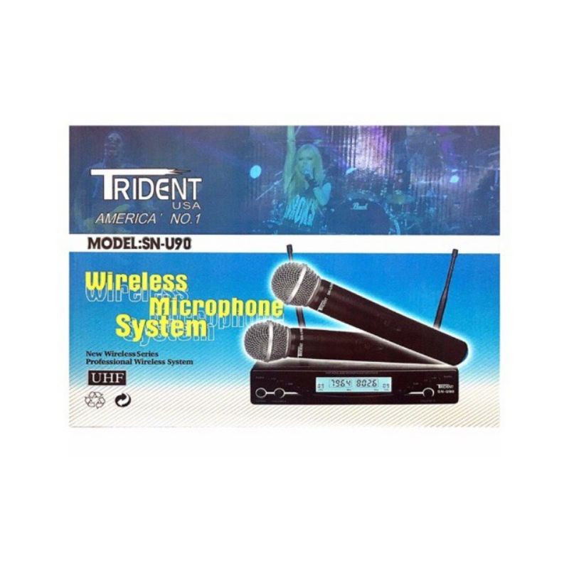 Trident Wireless Mic SN U90 Original Shopee Philippines