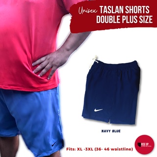 DOUBLE PLUS SIZE Taslan Shorts for Men | for Women | XL XXL 2XL 3XL | fits  40 41 42 43 44 45 46