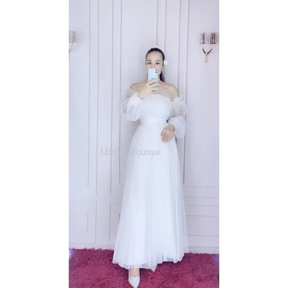 Marivan-beautiful OFF-Shoulder Strapless Dress IU-55MV | Shopee Philippines
