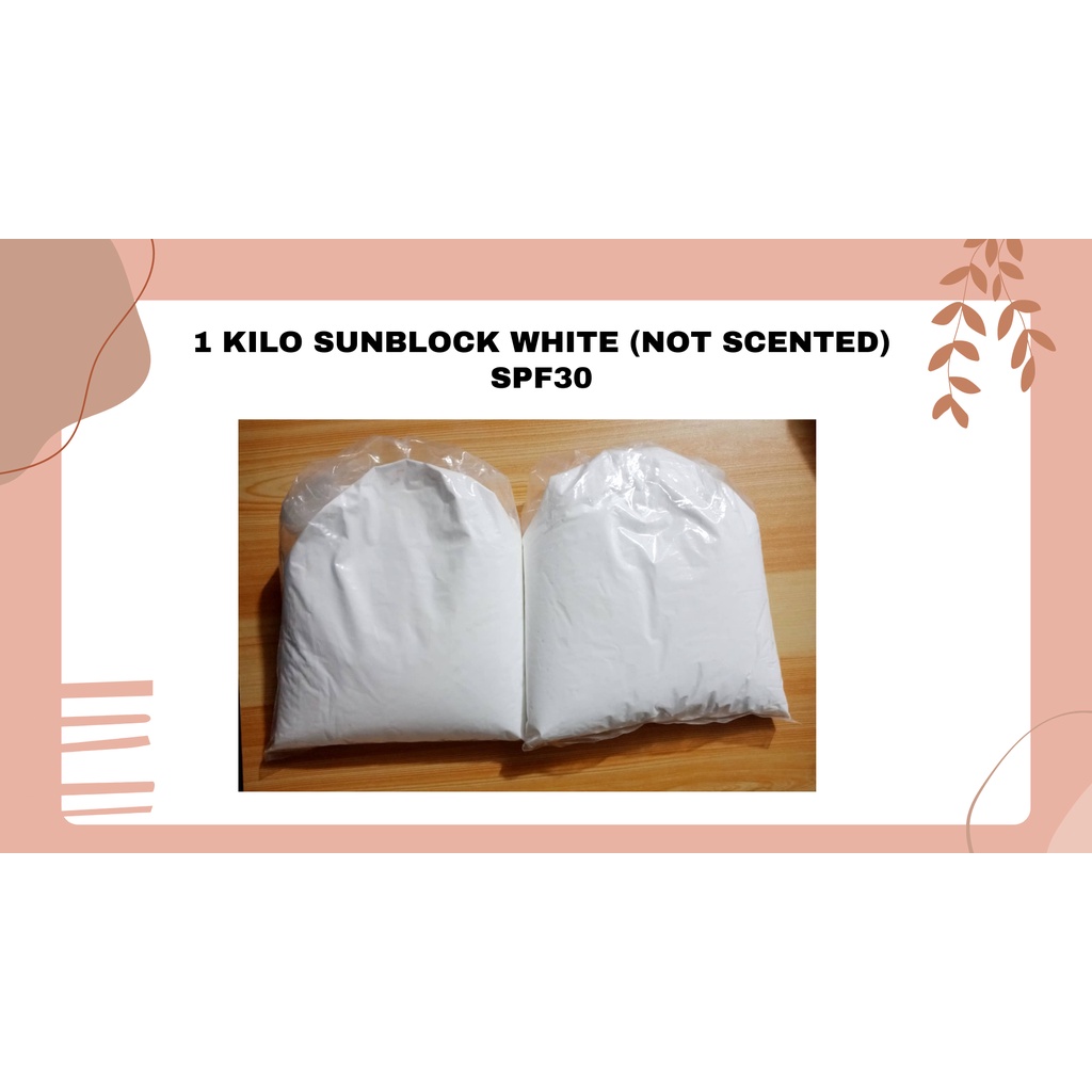 1 Kilo Sunblock White SPF50 (Not Scented) | Dermatologist Tested ...