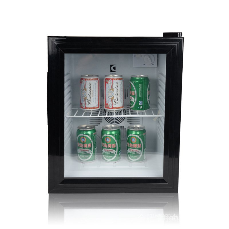 Small display refrigerator on sale glass door