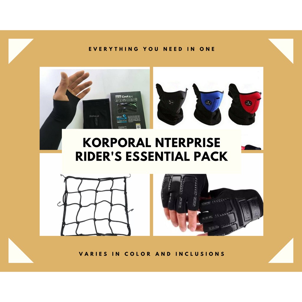 KN RIDERS' ESSENTIAL PACK V.1 | EVERYTHING YOU NEED IN ONE | Shopee ...