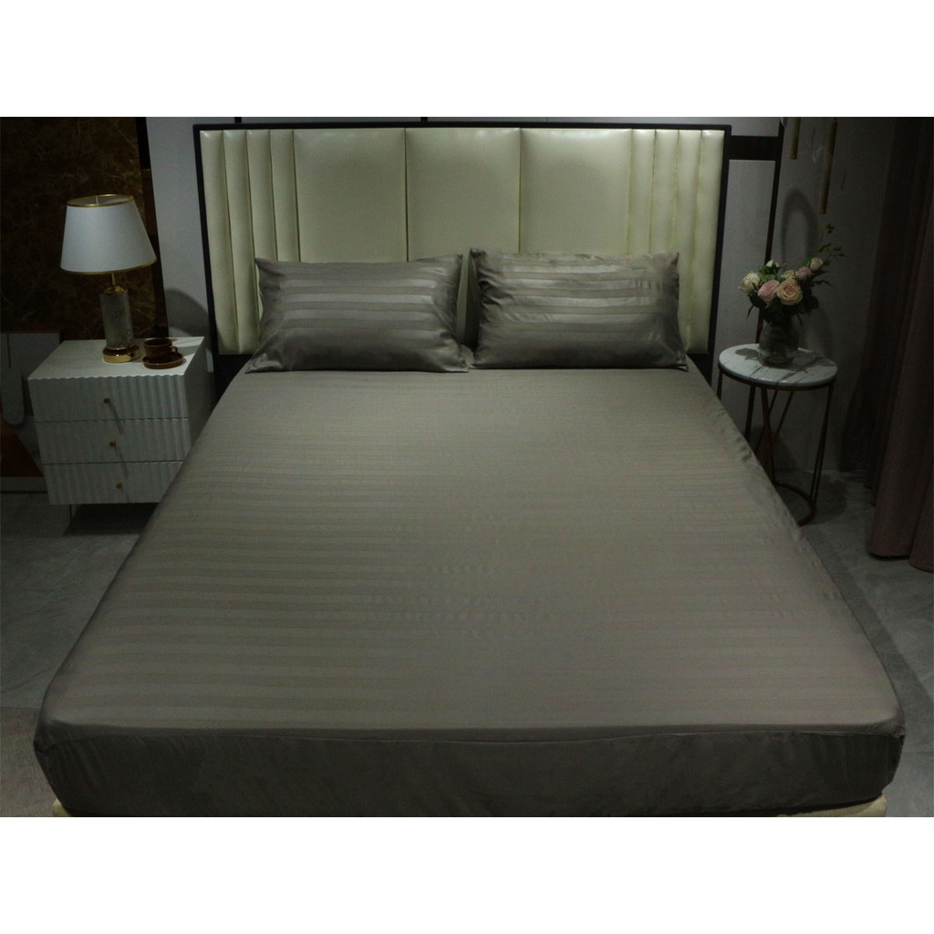 3 in 1 Plain Bedsheet Pillow case bedding canadian bed sheets king size