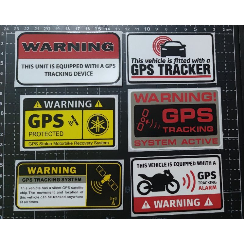 Alarm Gps System Vinyl Sticker Waterproof | Shopee Philippines