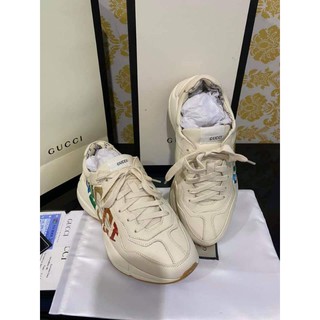Gucci Rhyton Glitter Leather Sneakers For Men | Shopee Philippines