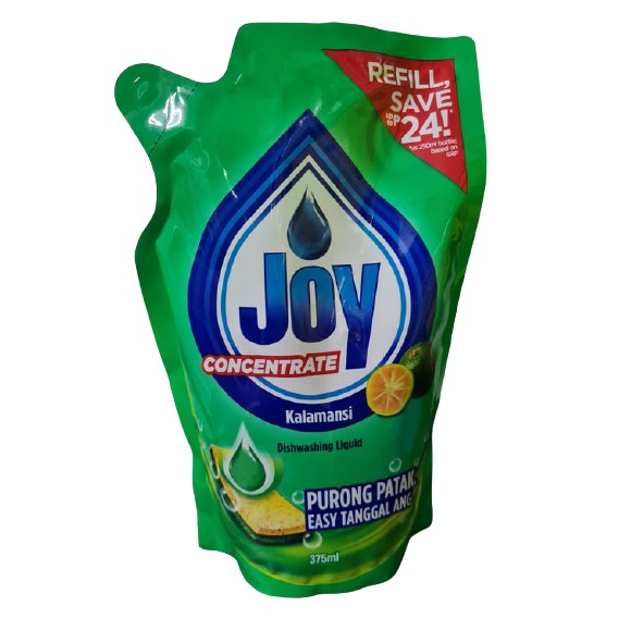 Joy Kalamansi Dishwashing Liquid 375ml Refill Pack | Shopee Philippines