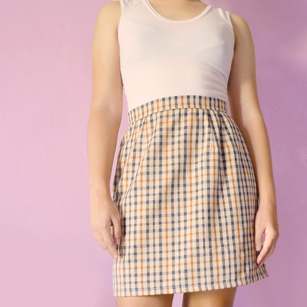 Pink plaid clearance burberry skirt