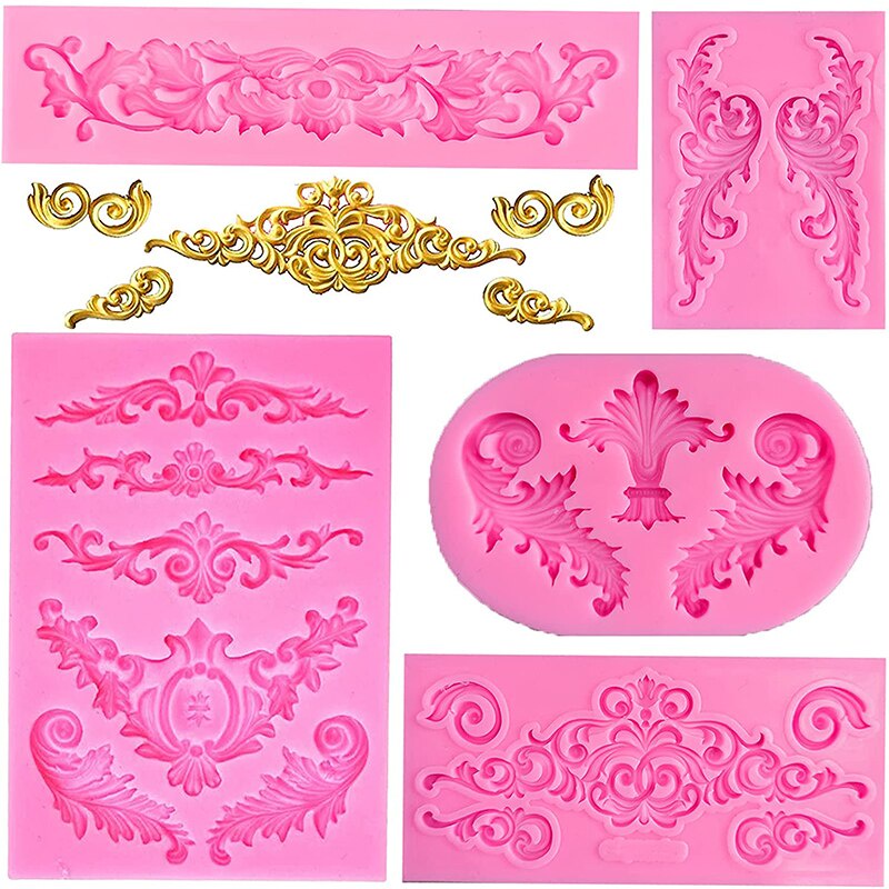 3D Diamond Pattern Cake Stencils Cake Decorating Tool Plastic Lace Cake  Border Mould Template DIY Chocolate Mousse Mold Bakeware