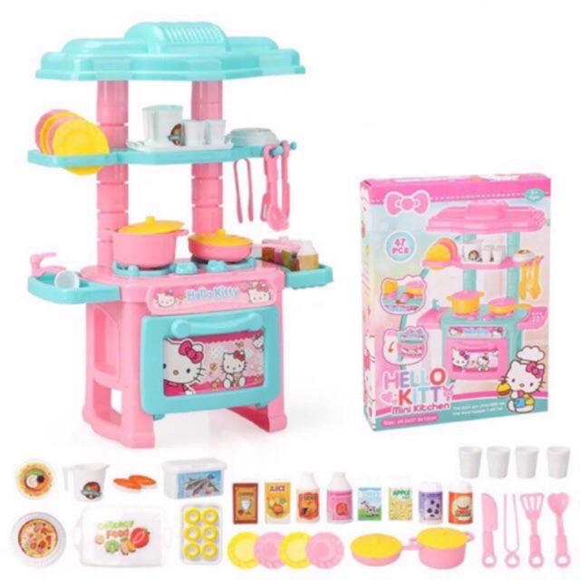 Frozen Elsa Kitty Pony Hello Kitty Mini Kitchen Play Set Baby Mainan Masak Early Learning Toy Shopee Philippines