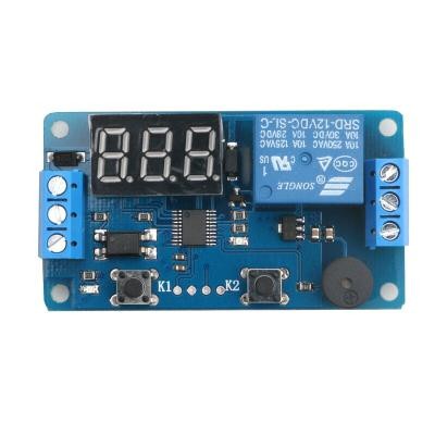 Display Digital Delay Timer Control Module PLC Buzzer New DC 12V ...