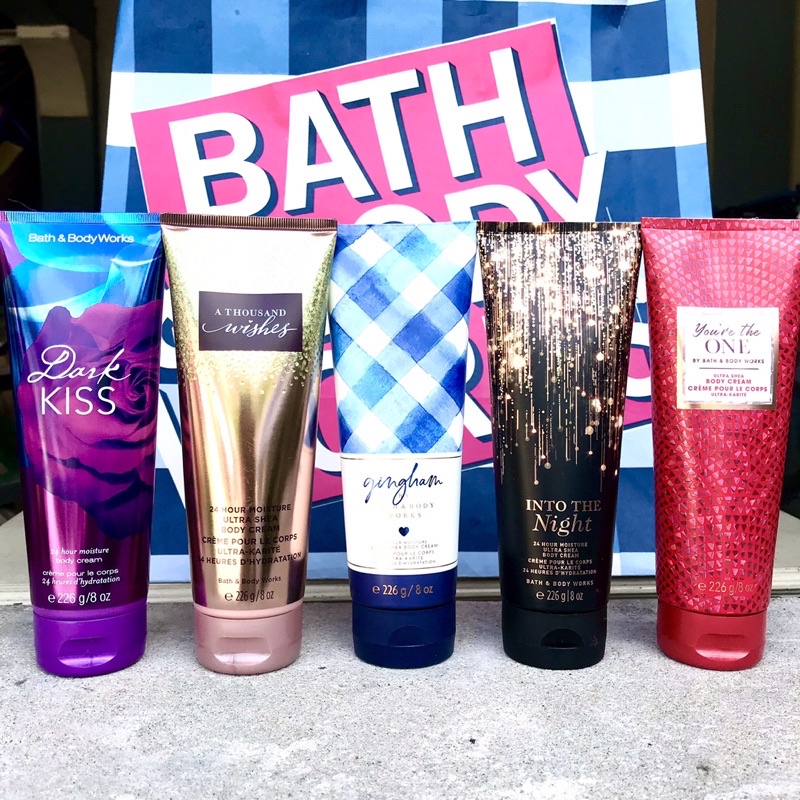 BB.W Body Cream Dark kiss Dahlia Gingham into the night Youre