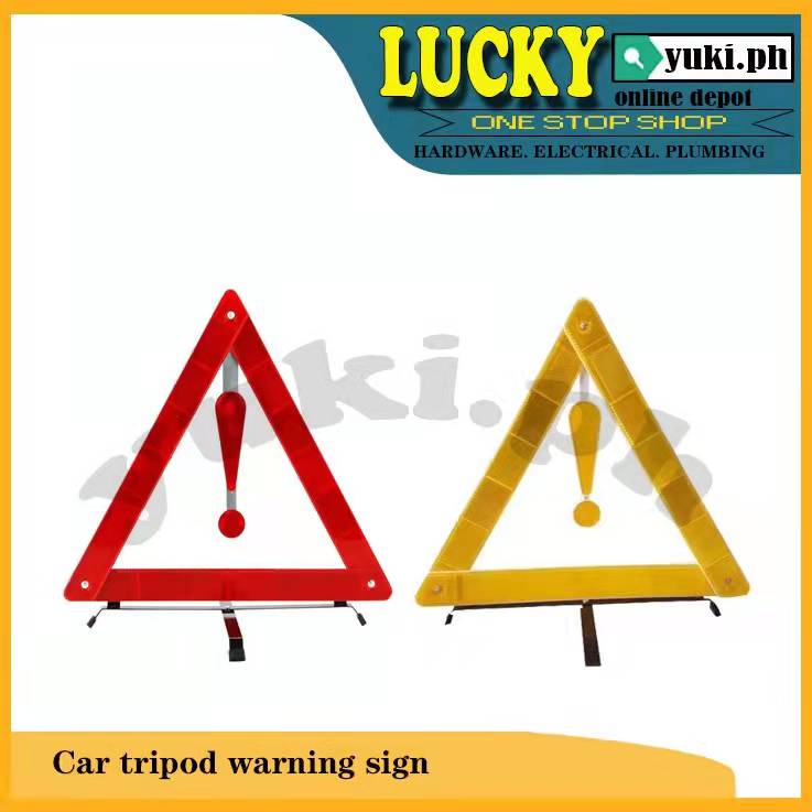 LUCKY CAR WARNING DEVICE TRIANGLE SIGN FOR ROAD VEHICLES SAFETY ...