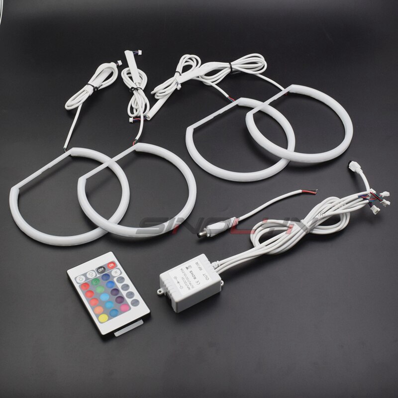 Sinolyn Angel Eyes RGB Bluetooth App Controller Tuning For BMW E46 4D ...