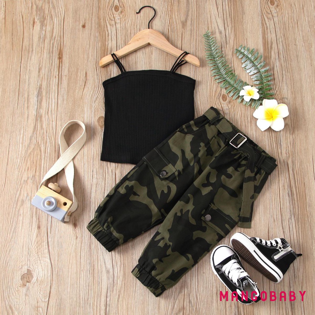 Girls in army on sale pants