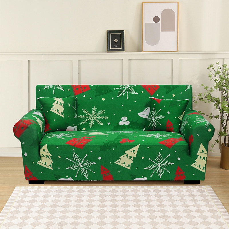 Sheleep Christmas Sofa Cover 1 2 3 4 Seater Sofa Cover Stretchable Sofa ...