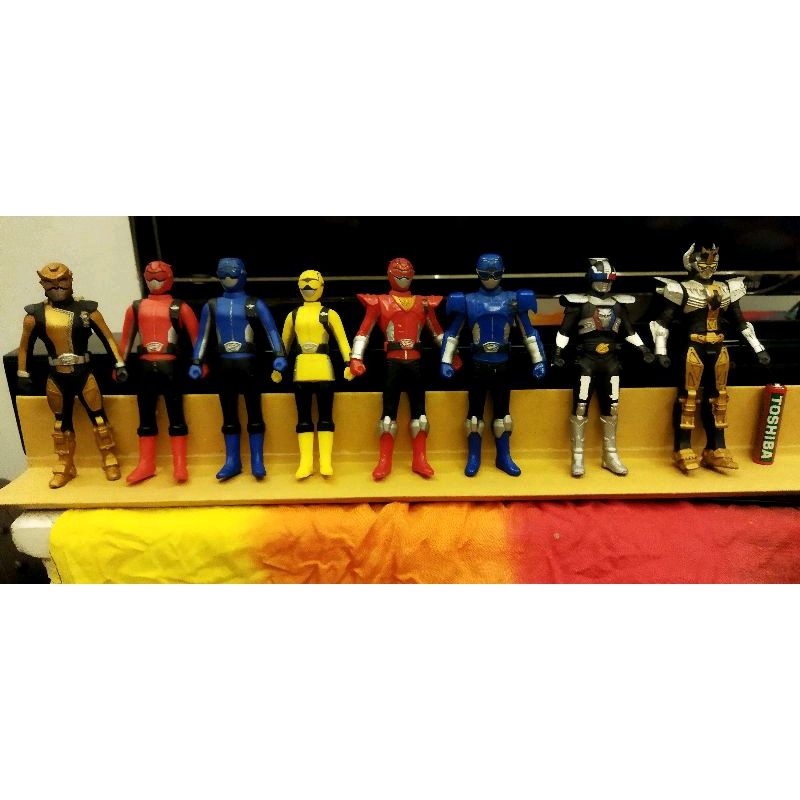 8pcs. Power Rangers Beast Morphers/Go-Busters 4.5inch vinyl action ...